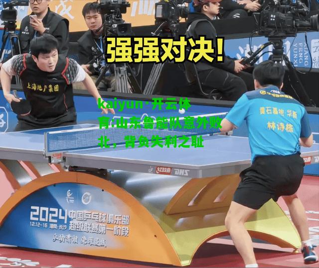kaiyun·开云体育:山东鲁能队意外败北，背负失利之耻